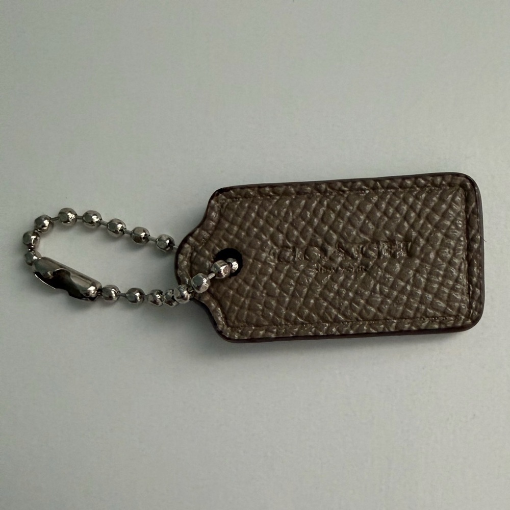 Vintage Coach Mini Taupe HangTag